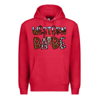 Cardinal western babe Premium Hoodie - CowhideDigitalArt