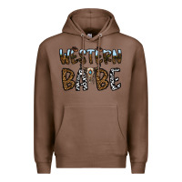 Chestnut western babe Premium Hoodie - CowhideDigitalArt