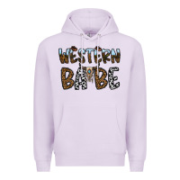 Lilac western babe Premium Hoodie - CowhideDigitalArt