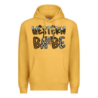 Mustard western babe Premium Hoodie - CowhideDigitalArt