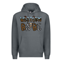 Rock western babe Premium Hoodie - CowhideDigitalArt
