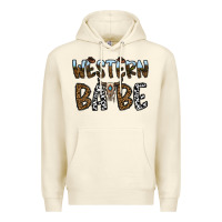 Sandshell western babe Premium Hoodie - CowhideDigitalArt