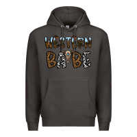 Smoke western babe Premium Hoodie - CowhideDigitalArt