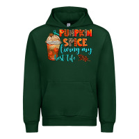Forest Green pumpkin spice living my best life Urban Hoodie - AdoDesignShop
