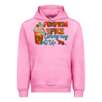 Fuchsia Pink pumpkin spice living my best life Urban Hoodie - AdoDesignShop