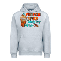Heather Grey pumpkin spice living my best life Urban Hoodie - AdoDesignShop