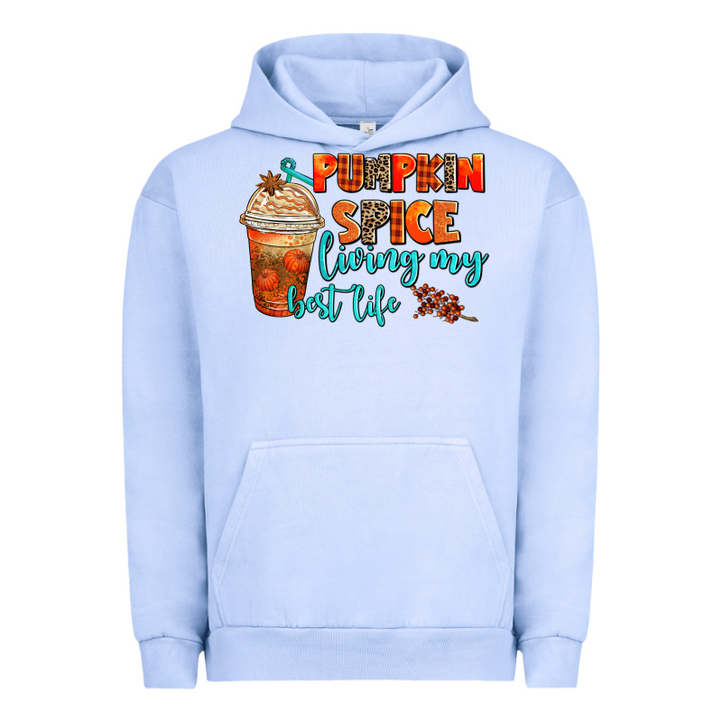 Pumpkin Spice Living My Best Life Urban Hoodie by AdoDesignShop | Teevron