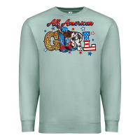Seafoam all american girl Premium Sweatshirt - RanaPortraitStore