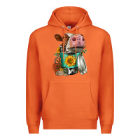 Carrot Simmental Cow Coffee Cup Premium Hoodie - FaDigitalArtStudio