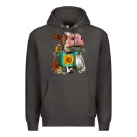 Smoke Simmental Cow Coffee Cup Premium Hoodie - FaDigitalArtStudio