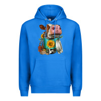 True Royal Simmental Cow Coffee Cup Premium Hoodie - FaDigitalArtStudio
