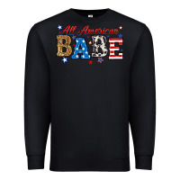 Black all american babe Premium Sweatshirt - RanaPortraitStore