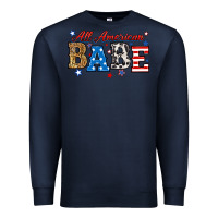 Navy all american babe Premium Sweatshirt - RanaPortraitStore