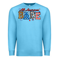 Ocean Blue all american babe Premium Sweatshirt - RanaPortraitStore