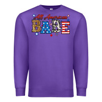 Purple all american babe Premium Sweatshirt - RanaPortraitStore