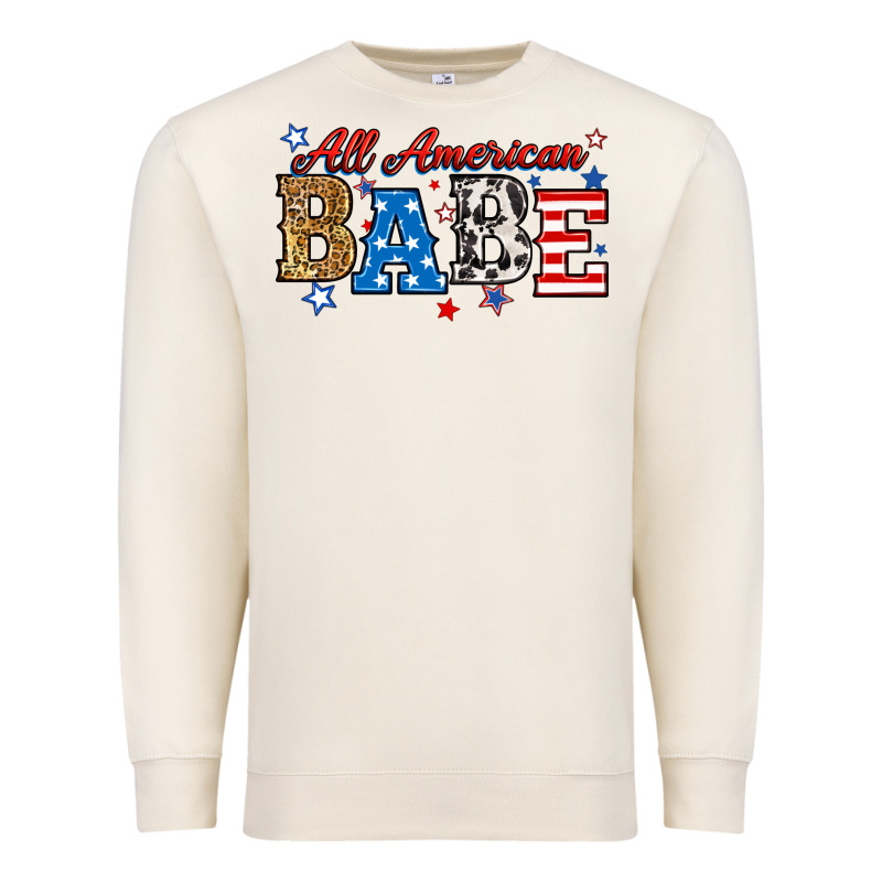 All American Babe Premium Sweatshirt by RanaPortraitStore | Teevron