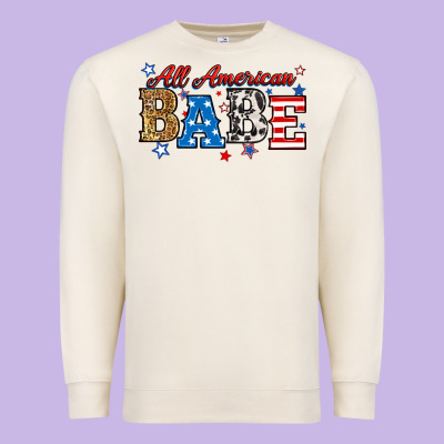 Premium Sweatshirt all american babe