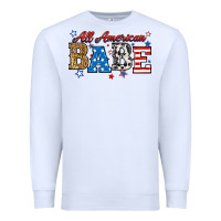 White all american babe Premium Sweatshirt - RanaPortraitStore