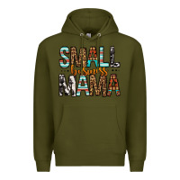 Army Green Small Business Mama Premium Hoodie - FaDigitalArtStudio