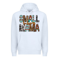 White Small Business Mama Premium Hoodie - FaDigitalArtStudio