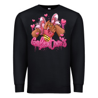 Black galentines afro girl sneakers Premium Sweatshirt - RanaPortraitStore