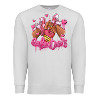 Galentines Afro Girl Sneakers Premium Sweatshirt | Teevron