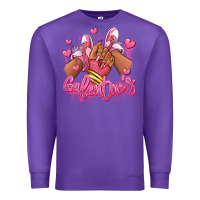 Purple galentines afro girl sneakers Premium Sweatshirt - RanaPortraitStore
