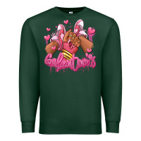 Sports Green galentines afro girl sneakers Premium Sweatshirt - RanaPortraitStore