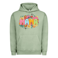Pigment Oil Green floral mama Urban Hoodie - JahusDesignShop