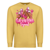Antique Gold galentine squad afro girl sneakers Premium Sweatshirt - RanaPortraitStore