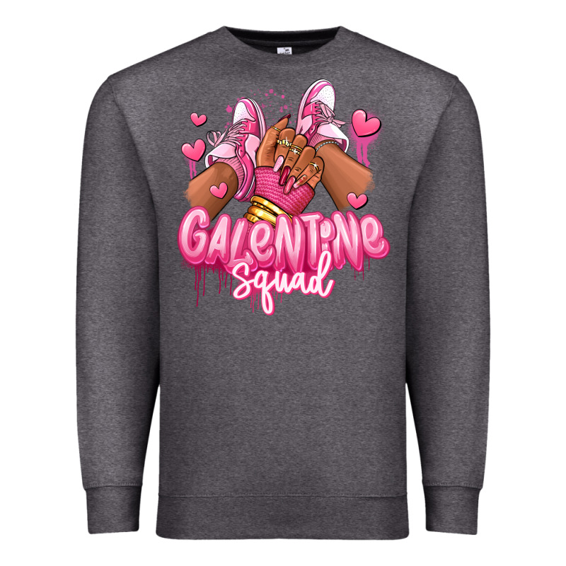 Galentine Squad Afro Girl Sneakers Premium Sweatshirt by RanaPortraitStore | Teevron