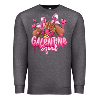 Charcoal Heather galentine squad afro girl sneakers Premium Sweatshirt - RanaPortraitStore