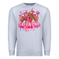 Heather Grey galentine squad afro girl sneakers Premium Sweatshirt - RanaPortraitStore