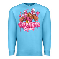 Ocean Blue galentine squad afro girl sneakers Premium Sweatshirt - RanaPortraitStore