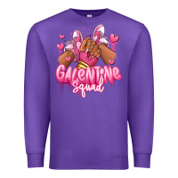 Purple galentine squad afro girl sneakers Premium Sweatshirt - RanaPortraitStore