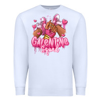 White galentine squad afro girl sneakers Premium Sweatshirt - RanaPortraitStore