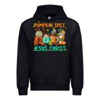 Black pumpkin spıce jesus christ coffee cups Urban Hoodie - AdoDesignShop
