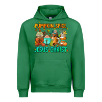 Emerald pumpkin spıce jesus christ coffee cups Urban Hoodie - AdoDesignShop
