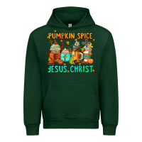 Forest Green pumpkin spıce jesus christ coffee cups Urban Hoodie - AdoDesignShop