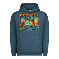 Pigment Midnight Navy pumpkin spıce jesus christ coffee cups Urban Hoodie - AdoDesignShop