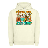 Pigment Pistachio pumpkin spıce jesus christ coffee cups Urban Hoodie - AdoDesignShop