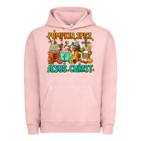 Pigment Salmon pumpkin spıce jesus christ coffee cups Urban Hoodie - AdoDesignShop