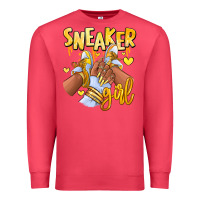 Cardinal yellow sneaker girl afro woman Premium Sweatshirt - RanaPortraitStore
