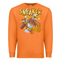 Carrot yellow sneaker girl afro woman Premium Sweatshirt - RanaPortraitStore