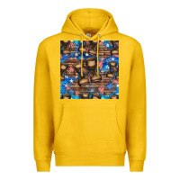 Lemon 4th of juky veteran boots seamless pattern Premium Hoodie - HRA Design Shop