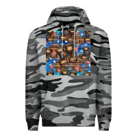 Slate Camo 4th of juky veteran boots seamless pattern Premium Hoodie - HRA Design Shop