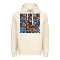 Tofu 4th of juky veteran boots seamless pattern Premium Hoodie - HRA Design Shop