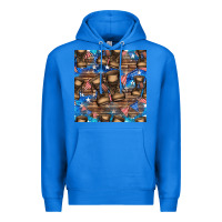 True Royal 4th of juky veteran boots seamless pattern Premium Hoodie - HRA Design Shop