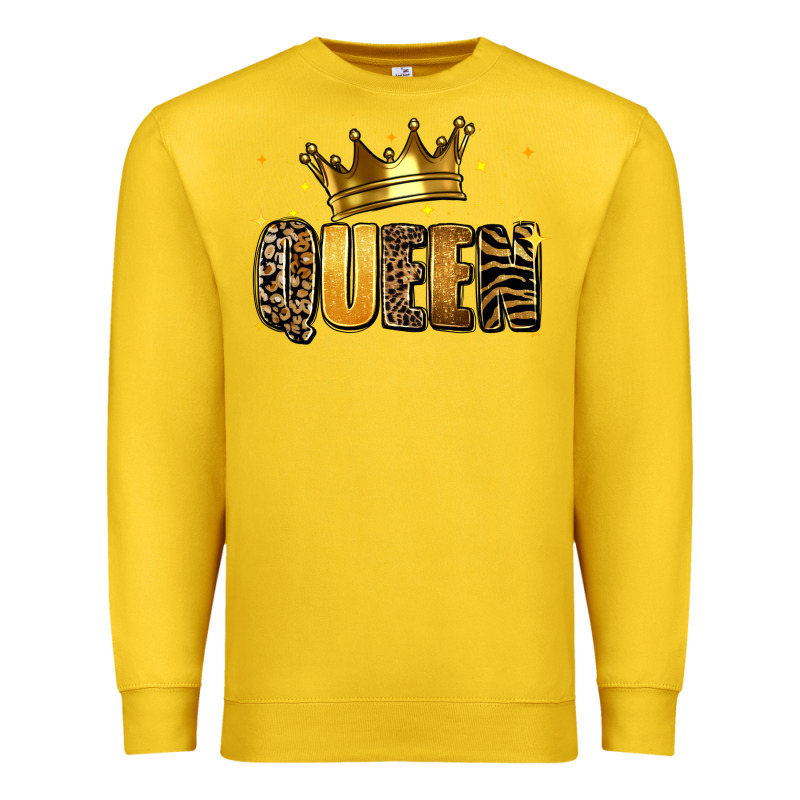 Queen Glitter Premium Sweatshirt by RanaPortraitStore | Teevron