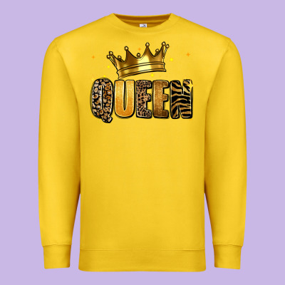 Premium Sweatshirt queen glitter